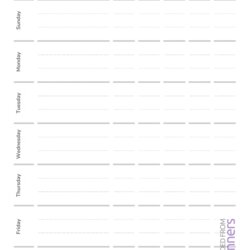 Brilliant Download Printable Weekly Workout Template With Blank Schedule