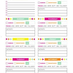 The Highest Standard Need Weekly Workout Schedule Free Template Create Ready To Planner Log Plan Fitness