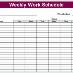 Eminent Free Printable Weekly Workout Schedule Template Templates Example Of