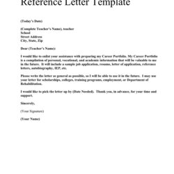 Supreme Reference Letter Template In Word And Formats Compilation