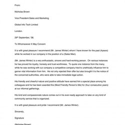 Brilliant Download Reference Letter Personal Template