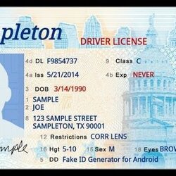 Swell Fake Id Templates License Generator Ontario Custom