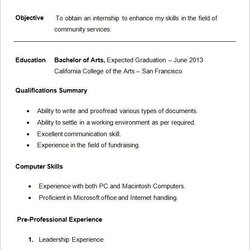 Sterling Resume Templates For College Students Student Choose Board