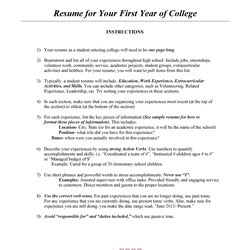 Terrific College Student Resume Templates Format Template