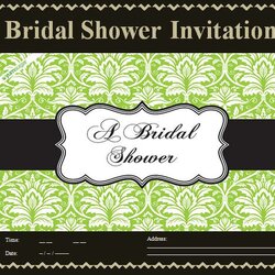 Bridal Shower Invitation Template Free Word Templates