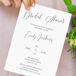 Worthy Download Printable Classic Elegant Bridal Shower Invitation Template
