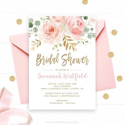 Perfect Free Printable Bridal Shower Invitations World Holiday