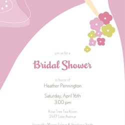 Admirable Bridal Shower Invitations Free Printable Invitation Template For Word