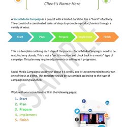 Great Sample Social Media Campaign Templates Template