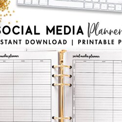 Eminent Printable Social Media Campaign Planner World Of