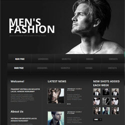 High Quality Fashion Designers Website Themes Templates Template Men Web
