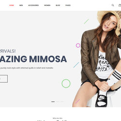 Creative And Easy To Use Fashion Website Templates Demo