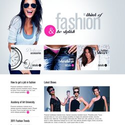 Marvelous Fashion Website Template Templates Details Questions Big