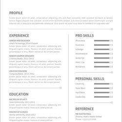 Exceptional Word Resume Templates With Free Download New