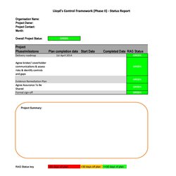 The Highest Quality Status Report Template