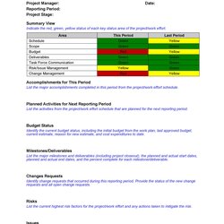 Peerless Project Status Report Templates Word Excel Template Issue Regarding Kb