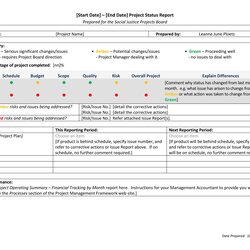 The Highest Standard Project Status Report Templates Word Excel Template Progress Needs