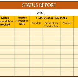 Status Report Template Thrive With