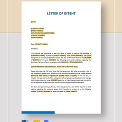 Fine Letters Of Intent Templates Sample Example Format Letter Template Examples Word Google Estate Business