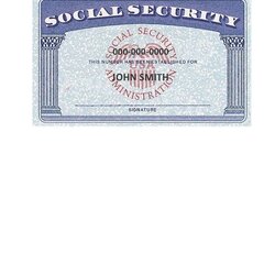 Preeminent Free Social Security Card Template Printable Templates
