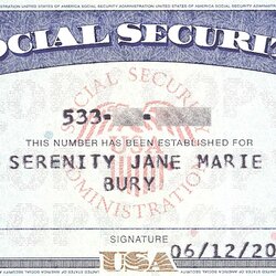 Super Social Security Card Template Blank Cards In