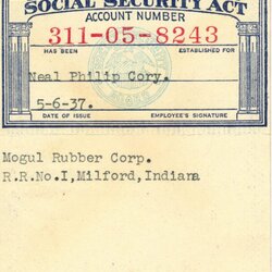 Superior Free Social Security Card Template Example Templates Regard Font Printable