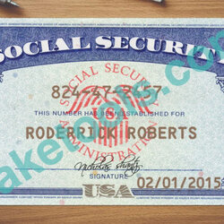 Social Security Card Template Templates In Editable Fake Pertaining Regarding