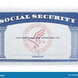 Brilliant Blank Social Security Card Stock Photos Free Royalty White