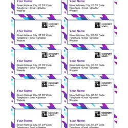 Outstanding Microsoft Office Business Card Template Formats Purple Avery Visiting Binaries Intended