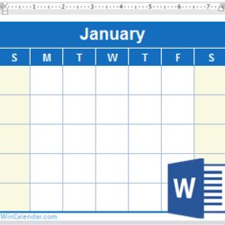 Outstanding Free Word Calendar Blank And Printable Templates