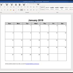 Very Good Free Word Calendar Customize And Print