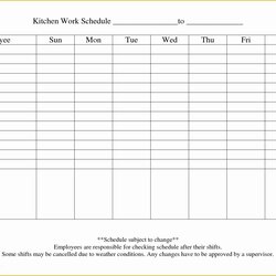 Swell Free Weekly Work Schedule Template Of Templates Word Monthly Best Printable Employee