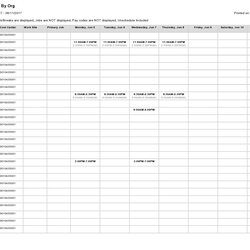 Marvelous Free Employee Schedule Templates Excel Word Template