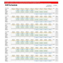 Wonderful Free Employee Schedule Templates Excel Word Template Scaled