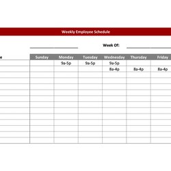 Free Printable Employee Schedule Template Scaled