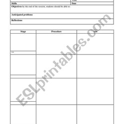 Fantastic Lesson Plan Template Worksheet By Preview