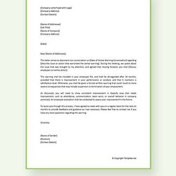 Capital Free Verbal Warning Templates In Ms Word Apple Pages Letter Employee Template Examples Follow Samples