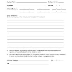Terrific Printable Verbal Warning Forms And Templates Samples In Record Employee Word