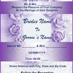 Marvelous Wedding Invitation Templates Free Printable Word Template Card Format Ticket Birthday Button Create