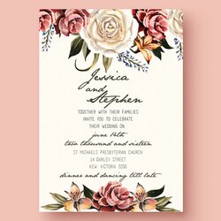 Legit Printable Editable Wedding Invitation Templates Free Download Template Invitations Illustrator Adobe