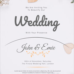 Perfect Free Wedding Invitation Template Cards Printable And Editable
