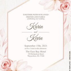 Peerless Modern Floral Wedding Invitation Templates Download Hundreds Free With Enchanting Flowers