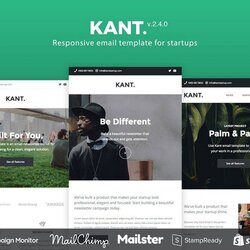 Marvelous Best Email Newsletter Templates Free Premium Kant Responsive Template