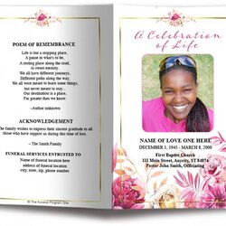 Super Free Funeral Program Template Download Sample Programs Acknowledgement Acknowledgements Phenomenal