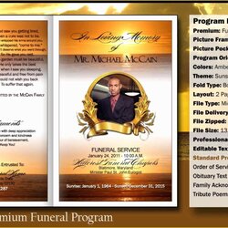 The Highest Quality Free Sample Funeral Program Template Of African American Obituary Templates Booklet
