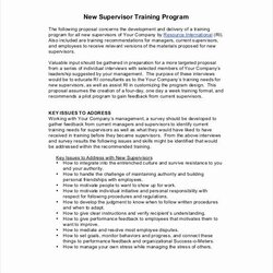 Cool New Program Proposal Template In Templates Training Doc Sample