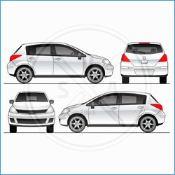 Tremendous Vehicle Vector Templates At Collection Of Wrap