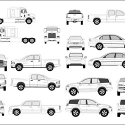 Magnificent Free Vehicle Vector Templates At Collection Of Outlines Illustrator