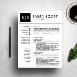 Peerless Modern Resume Template Free To Download Personalize Templates Examples Format Initials Showpiece