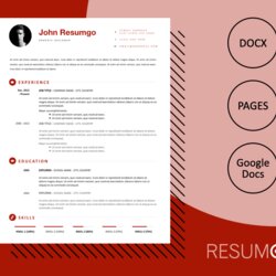 Excellent Simple Yet Modern Resume Template Free